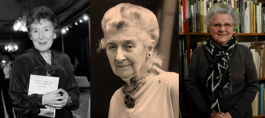 Past WHA Presidents from left to right: Aline Gubbay, 1998; Alice Lighthall, c.1980s ; Doreen Lindsay, 2018, photo by Gabor Szilasi