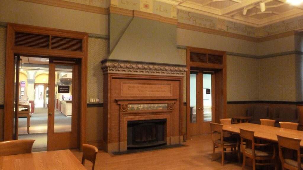 Westmount Room in Westmount Public Library, Architect: Robert Findlay, Built: 1910, Photo by Doreen Lindsay