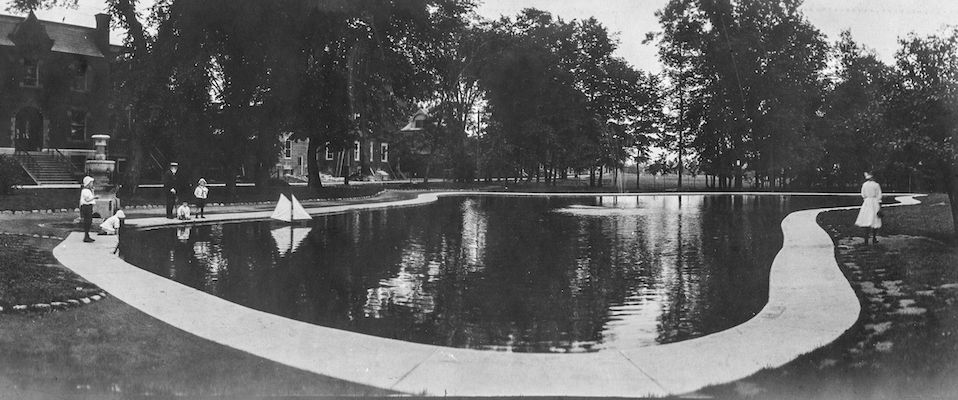 Westmount Park Sailing Pond, 1907, Credit: WHA Archives